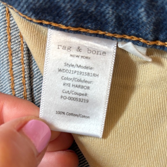 Rag & Bones Maya High Waist Raw Hem Cutoff Denim Hot Shorts Woman’s Sz 31 - Picture 8 of 14